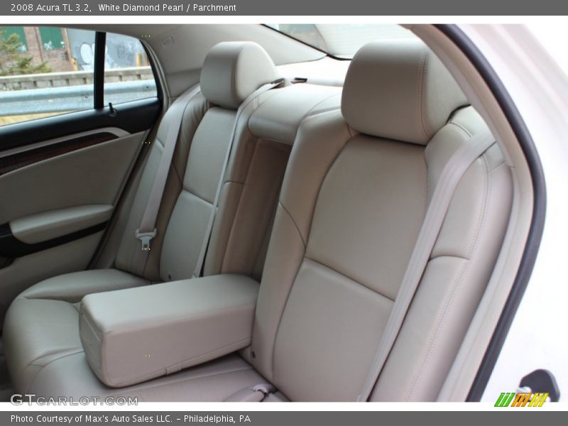 White Diamond Pearl / Parchment 2008 Acura TL 3.2
