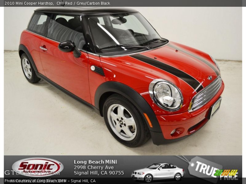 Chili Red / Grey/Carbon Black 2010 Mini Cooper Hardtop