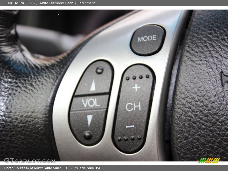 White Diamond Pearl / Parchment 2008 Acura TL 3.2