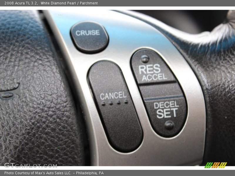 White Diamond Pearl / Parchment 2008 Acura TL 3.2