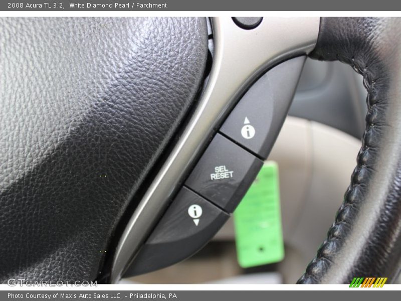 White Diamond Pearl / Parchment 2008 Acura TL 3.2