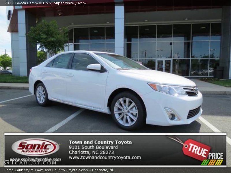 Super White / Ivory 2013 Toyota Camry XLE V6