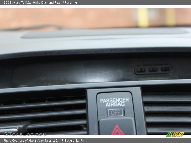 White Diamond Pearl / Parchment 2008 Acura TL 3.2