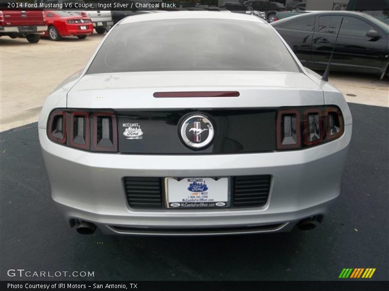 Ingot Silver / Charcoal Black 2014 Ford Mustang V6 Coupe
