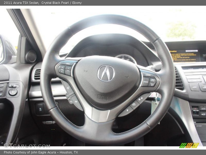 Crystal Black Pearl / Ebony 2011 Acura TSX Sedan