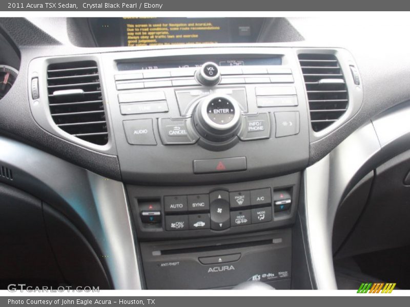 Crystal Black Pearl / Ebony 2011 Acura TSX Sedan