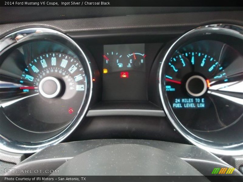 Ingot Silver / Charcoal Black 2014 Ford Mustang V6 Coupe
