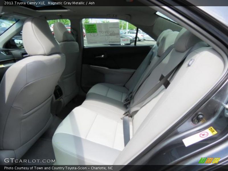 Rear Seat of 2013 Camry XLE
