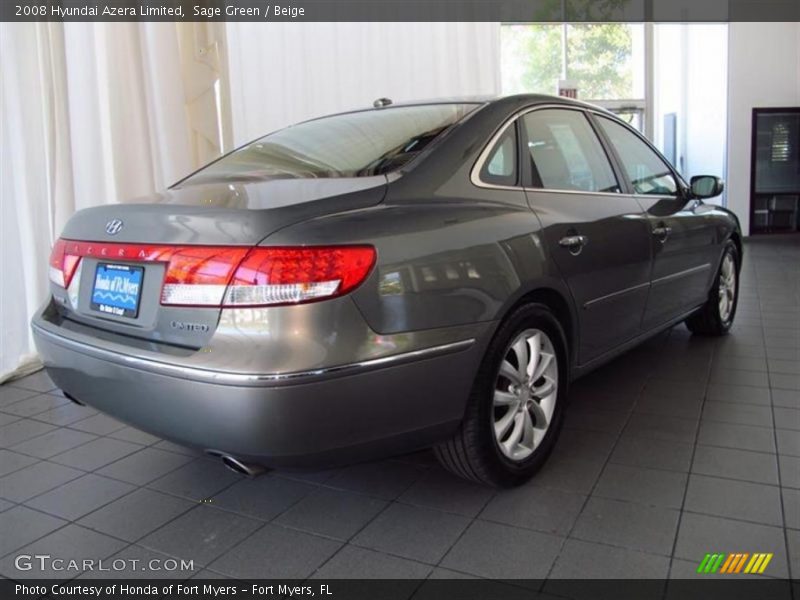 Sage Green / Beige 2008 Hyundai Azera Limited