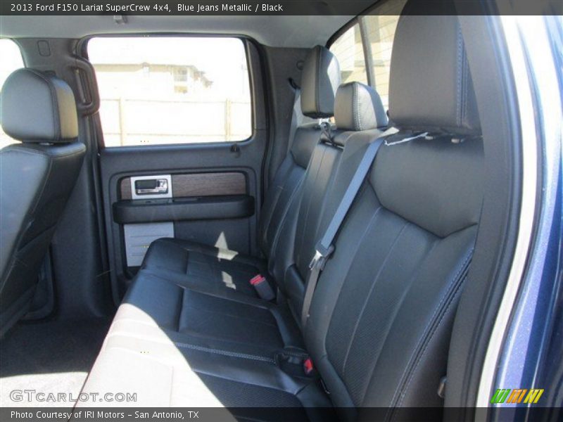 Blue Jeans Metallic / Black 2013 Ford F150 Lariat SuperCrew 4x4