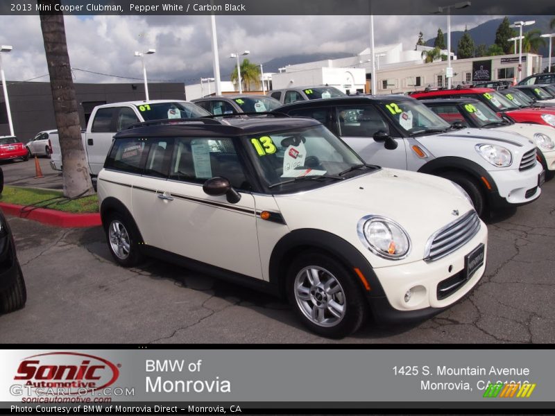 Pepper White / Carbon Black 2013 Mini Cooper Clubman