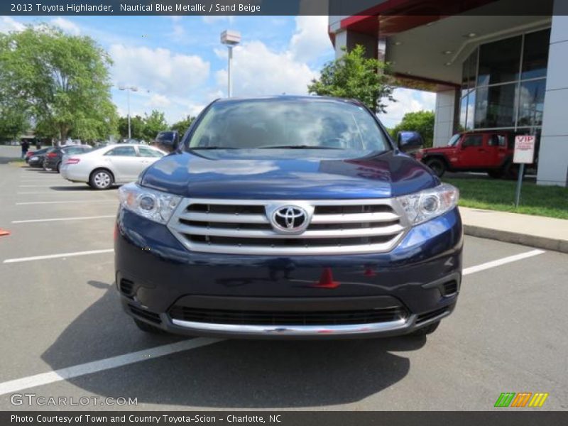 Nautical Blue Metallic / Sand Beige 2013 Toyota Highlander