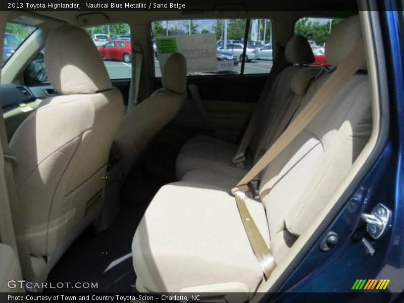 Nautical Blue Metallic / Sand Beige 2013 Toyota Highlander