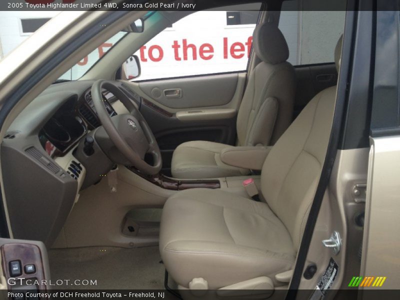 Sonora Gold Pearl / Ivory 2005 Toyota Highlander Limited 4WD