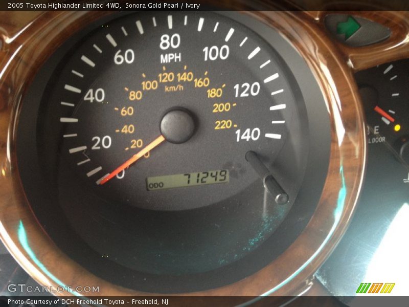 Sonora Gold Pearl / Ivory 2005 Toyota Highlander Limited 4WD