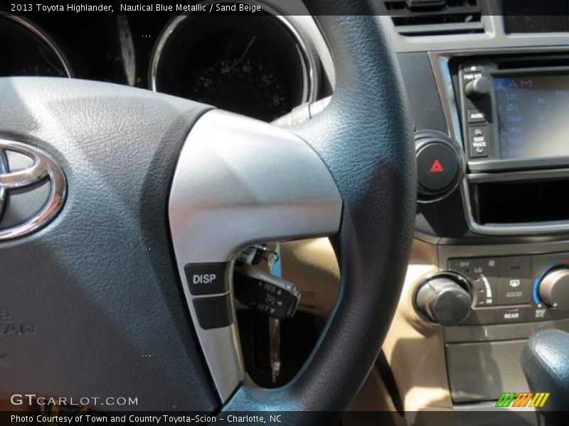 Nautical Blue Metallic / Sand Beige 2013 Toyota Highlander