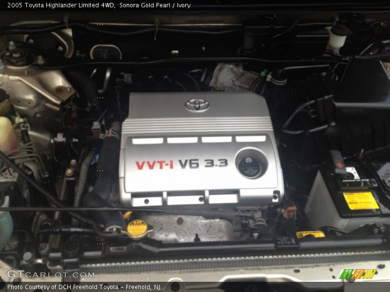 Sonora Gold Pearl / Ivory 2005 Toyota Highlander Limited 4WD