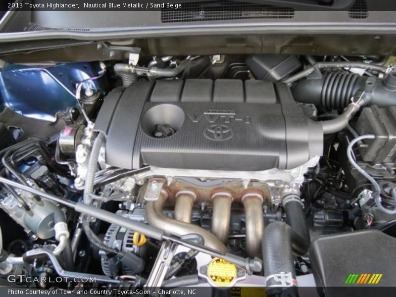 Nautical Blue Metallic / Sand Beige 2013 Toyota Highlander