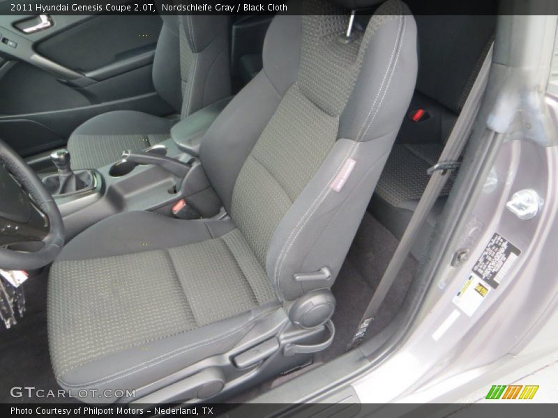 Front Seat of 2011 Genesis Coupe 2.0T