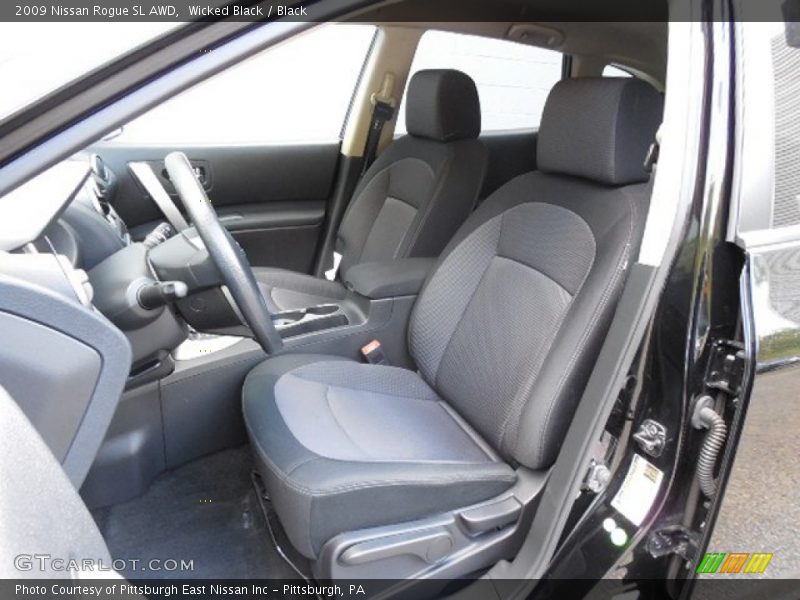 Wicked Black / Black 2009 Nissan Rogue SL AWD