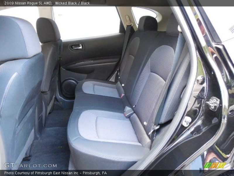 Wicked Black / Black 2009 Nissan Rogue SL AWD