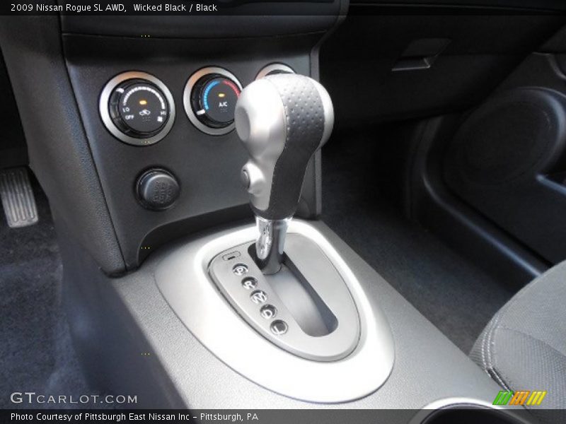 Wicked Black / Black 2009 Nissan Rogue SL AWD