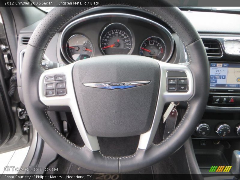 Tungsten Metallic / Black 2012 Chrysler 200 S Sedan