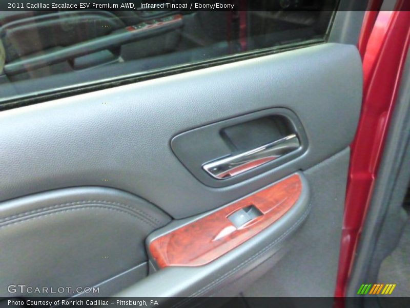 Infrared Tincoat / Ebony/Ebony 2011 Cadillac Escalade ESV Premium AWD