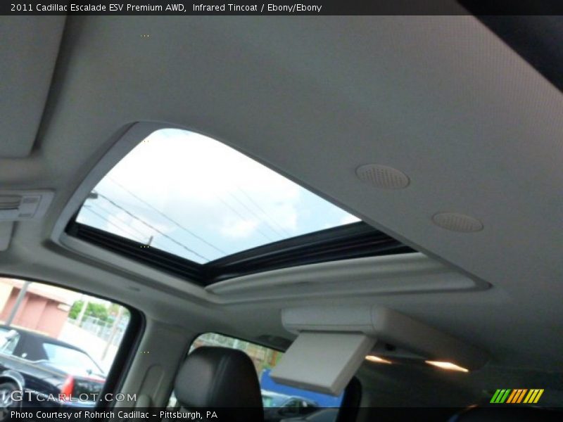 Infrared Tincoat / Ebony/Ebony 2011 Cadillac Escalade ESV Premium AWD