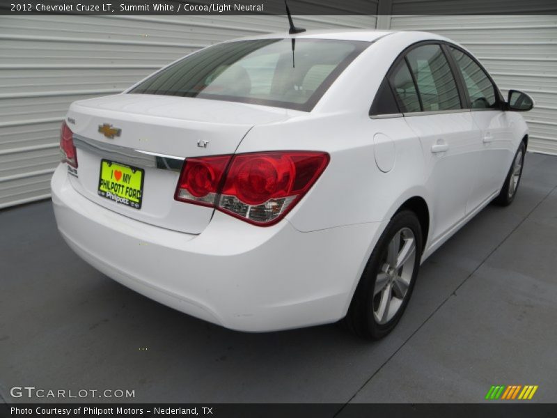 Summit White / Cocoa/Light Neutral 2012 Chevrolet Cruze LT
