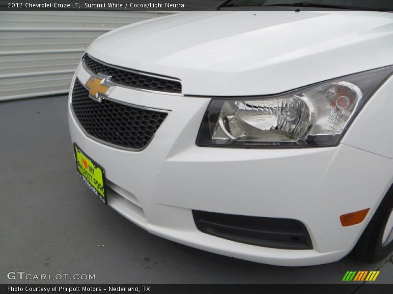 Summit White / Cocoa/Light Neutral 2012 Chevrolet Cruze LT