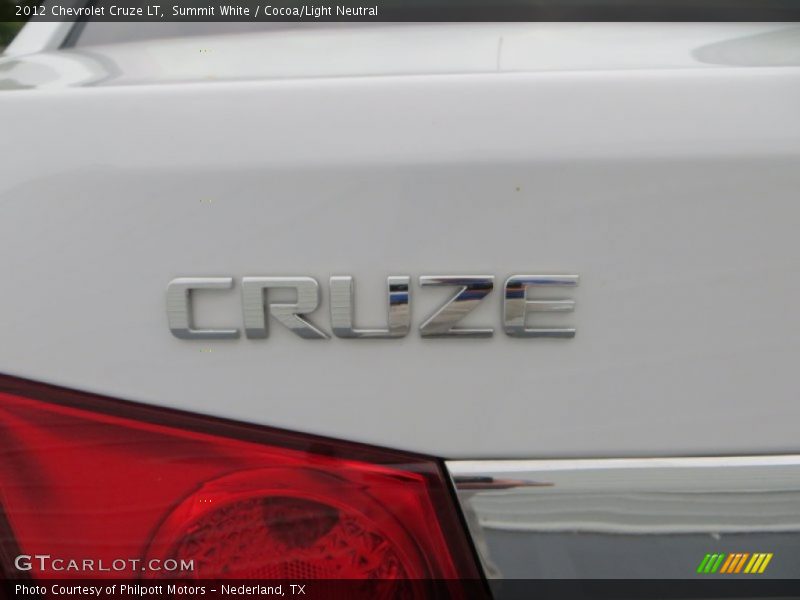 Summit White / Cocoa/Light Neutral 2012 Chevrolet Cruze LT