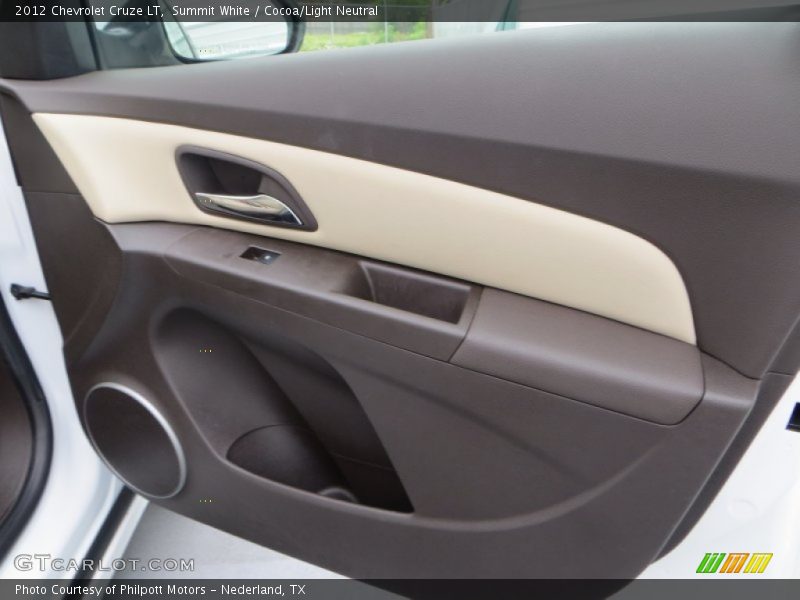 Summit White / Cocoa/Light Neutral 2012 Chevrolet Cruze LT
