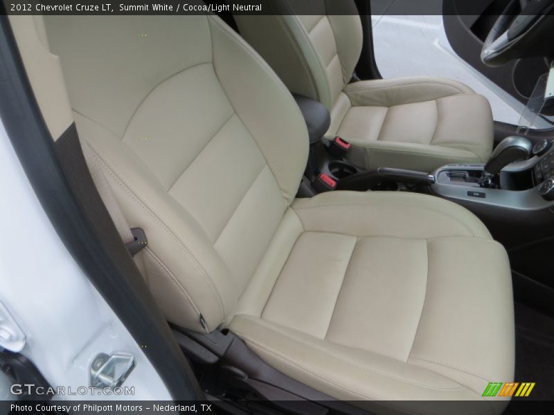 Summit White / Cocoa/Light Neutral 2012 Chevrolet Cruze LT