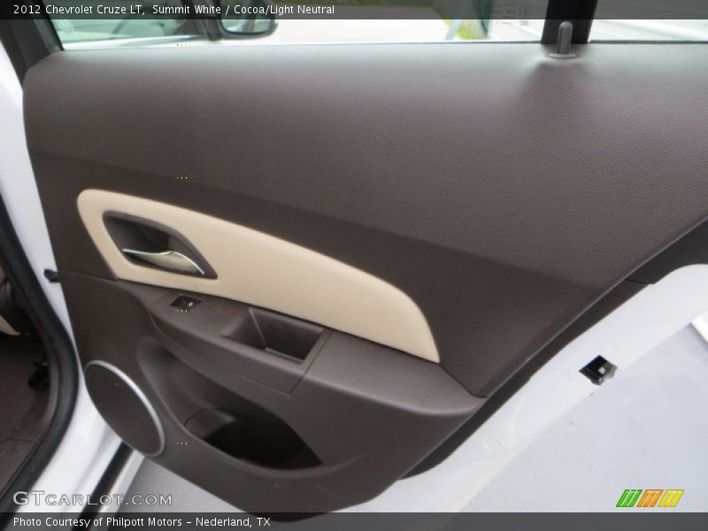 Summit White / Cocoa/Light Neutral 2012 Chevrolet Cruze LT