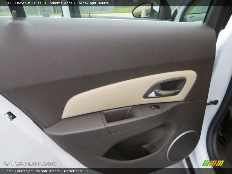 Summit White / Cocoa/Light Neutral 2012 Chevrolet Cruze LT