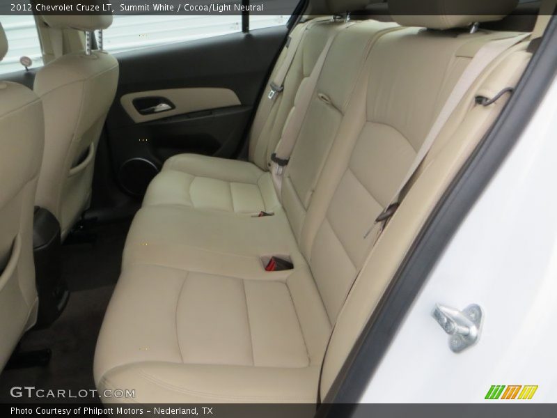 Rear Seat of 2012 Cruze LT