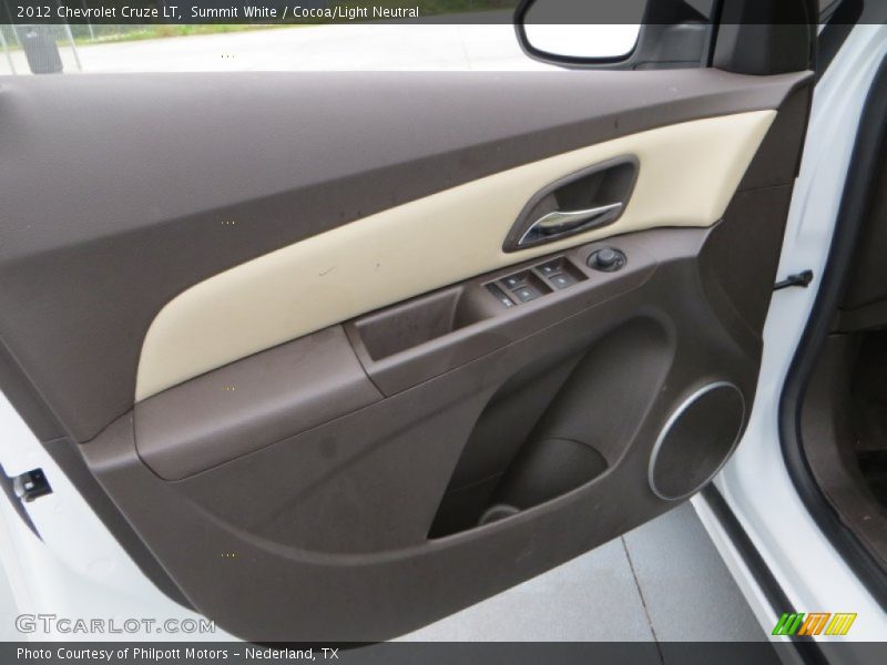 Summit White / Cocoa/Light Neutral 2012 Chevrolet Cruze LT