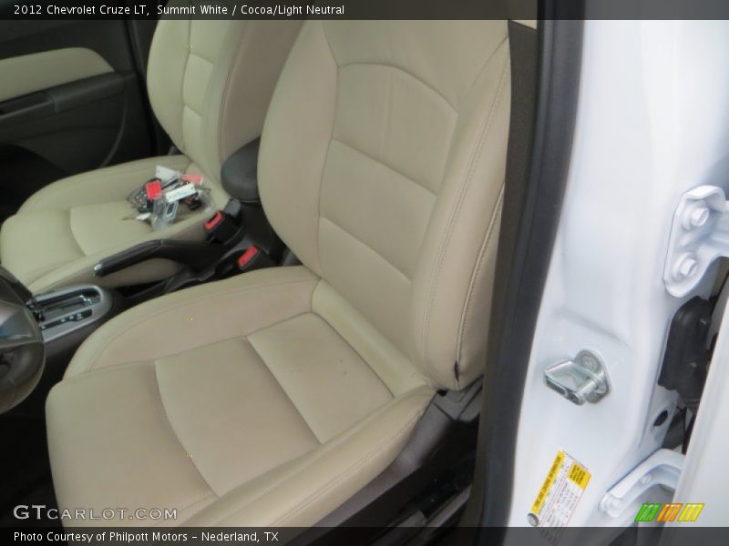 Summit White / Cocoa/Light Neutral 2012 Chevrolet Cruze LT