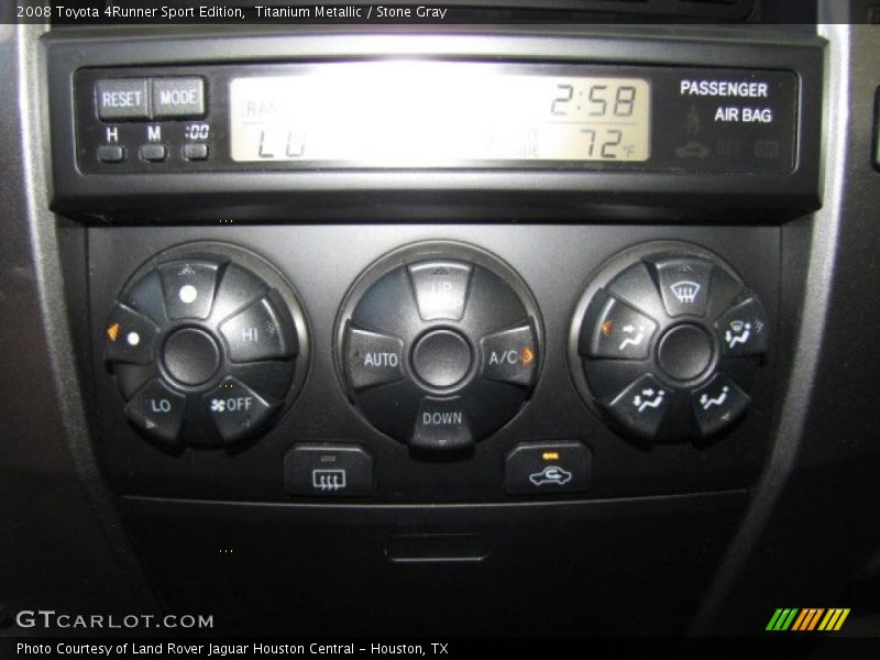 Controls of 2008 4Runner Sport Edition