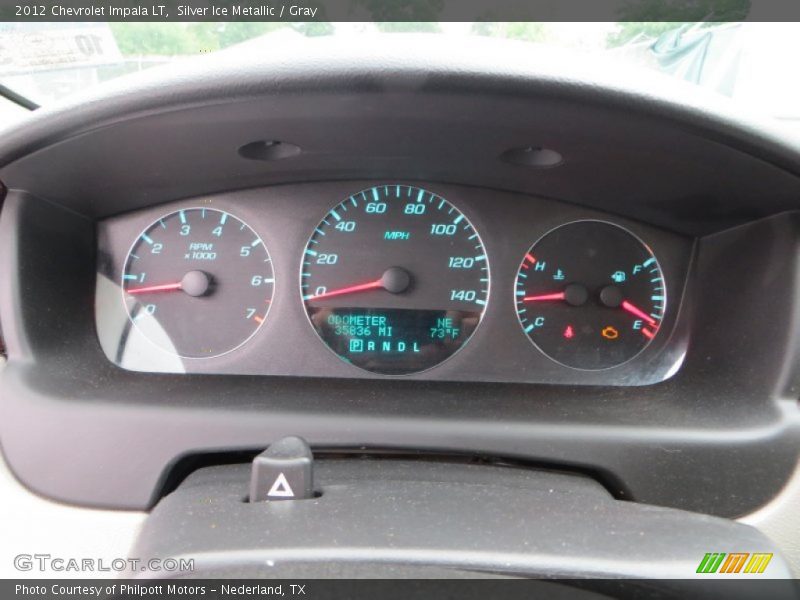 Silver Ice Metallic / Gray 2012 Chevrolet Impala LT