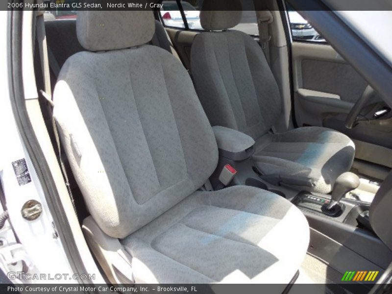 Nordic White / Gray 2006 Hyundai Elantra GLS Sedan