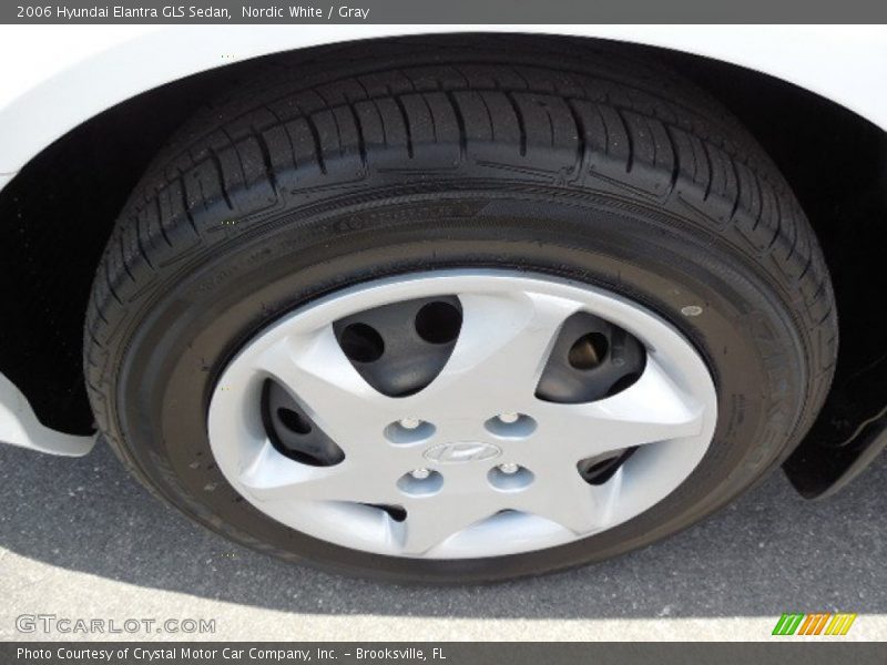 Nordic White / Gray 2006 Hyundai Elantra GLS Sedan