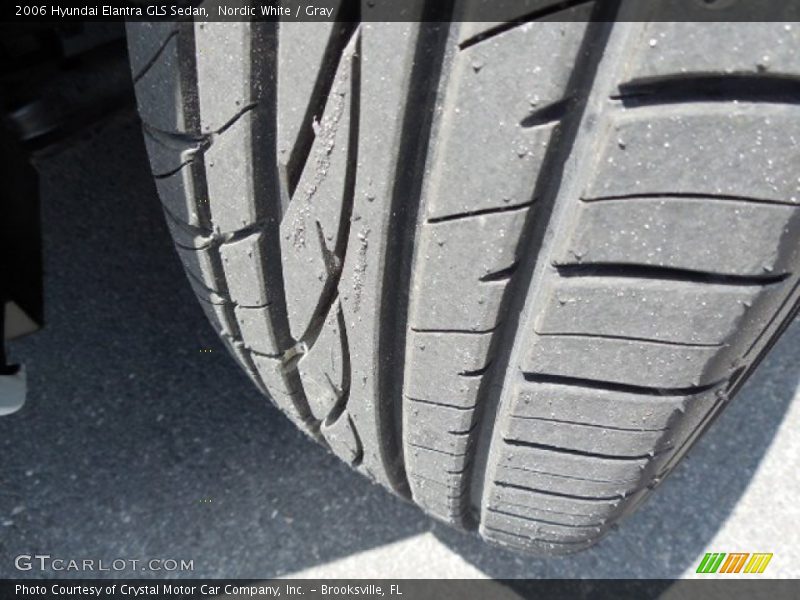 Nordic White / Gray 2006 Hyundai Elantra GLS Sedan