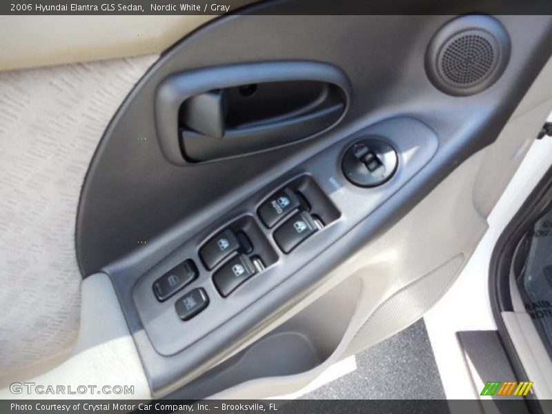 Nordic White / Gray 2006 Hyundai Elantra GLS Sedan