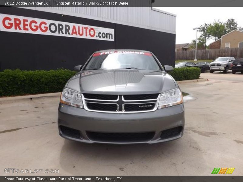 Tungsten Metallic / Black/Light Frost Beige 2012 Dodge Avenger SXT