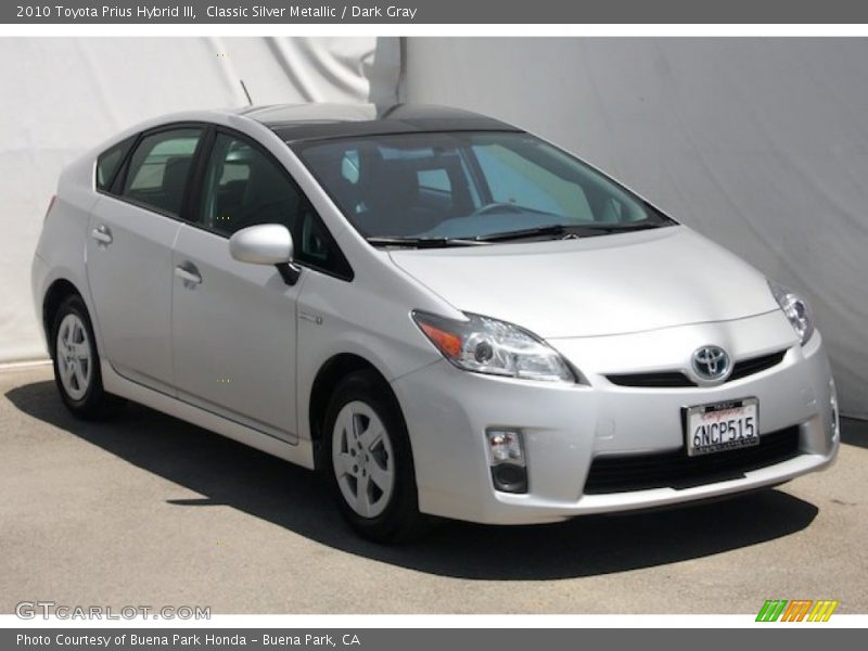 Classic Silver Metallic / Dark Gray 2010 Toyota Prius Hybrid III