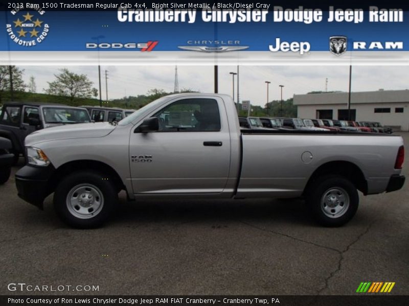 Bright Silver Metallic / Black/Diesel Gray 2013 Ram 1500 Tradesman Regular Cab 4x4