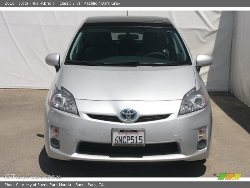Classic Silver Metallic / Dark Gray 2010 Toyota Prius Hybrid III