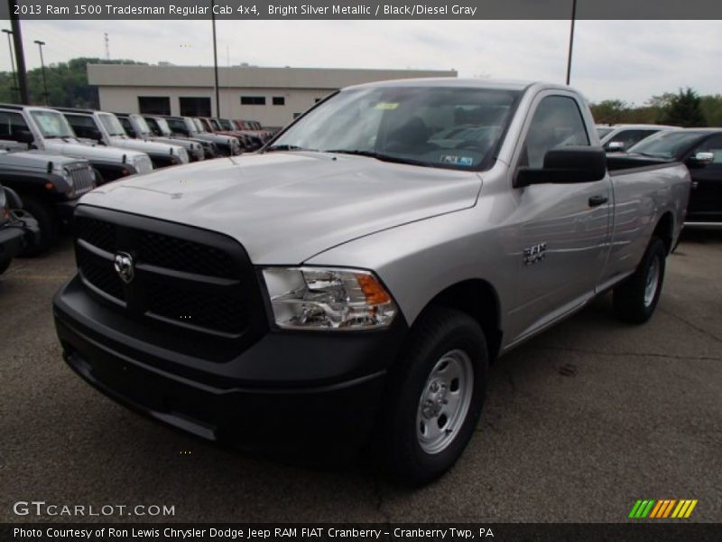 Bright Silver Metallic / Black/Diesel Gray 2013 Ram 1500 Tradesman Regular Cab 4x4